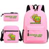 Geometry sprint game backpack geometry dash heat transfer backpack elementary school bag leisure bag