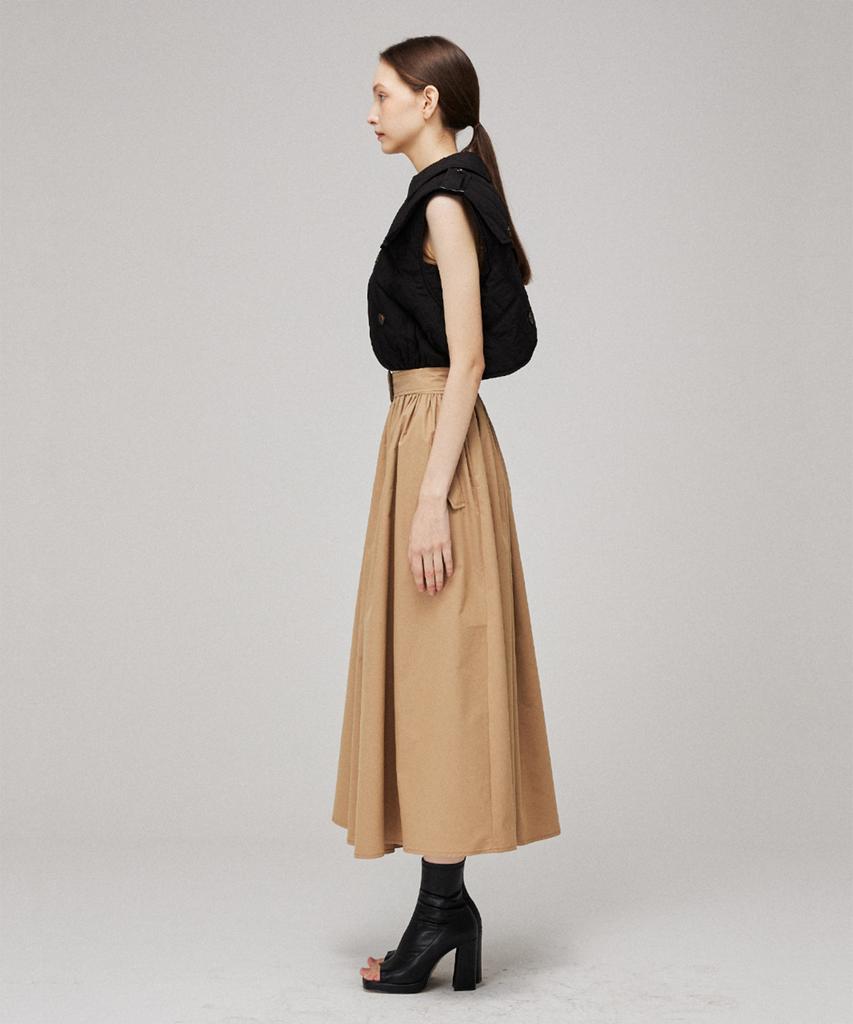 Meuameu Signature Sleeveless Quilting Trench Coat Dress