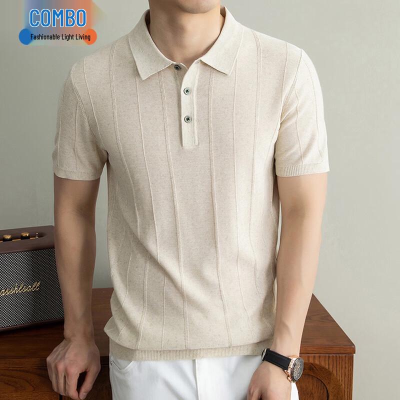 Kangbo Men s Linen Blend Polo T-Shirt 175/XL