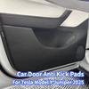 Car Door Anti-Kick Pad for Tesla Model Y Juniper 2025 Leather Sticker Trim Side Door Sill Protector Cover Interior Decoration