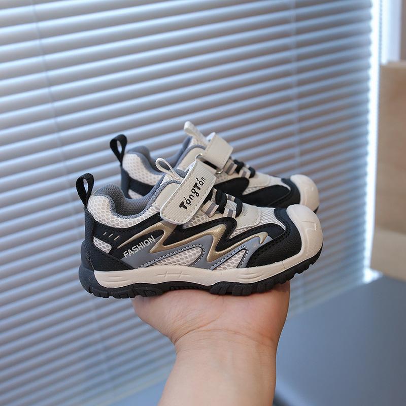 

Children s Sports Shoes - Breathable Boys Running Shoes - Anti-slip Soft Soles Girls Baby Walking Shoes 25 сірий колір