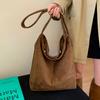 Retro Suede Tote Bag Women's 2025 New Large-capacity Foreign Style Fashion Versatile High-end Single Shoulder Messenger Bag