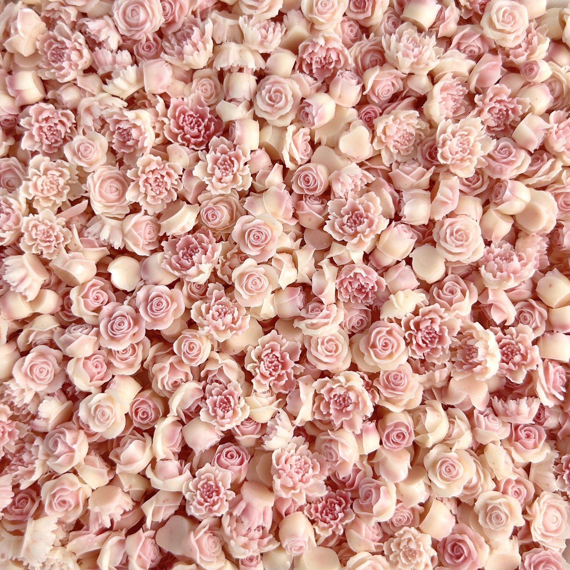 New Resin Luminous Mixed Rose Flower Nail Decorations DIY Wearable Nail Art Accessories Wholesale 6678