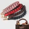 Geflochtene Leder-Ersatzgriffe Taschenriemen Handtaschen Schultertaschenriemen für Damen Eimer-Tragetasche Clutch DIY-Taschenzubehör