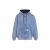 Levis FW22 Patchwork Logo Denim Hoodie Jacket Men Outerwear Blue A3222-0000