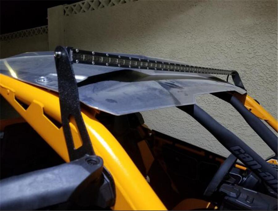 Heavy Duty 50 '' LED Light Bar Upper Roof Mounting Brackets For Can-am Maverick X3 2017-19