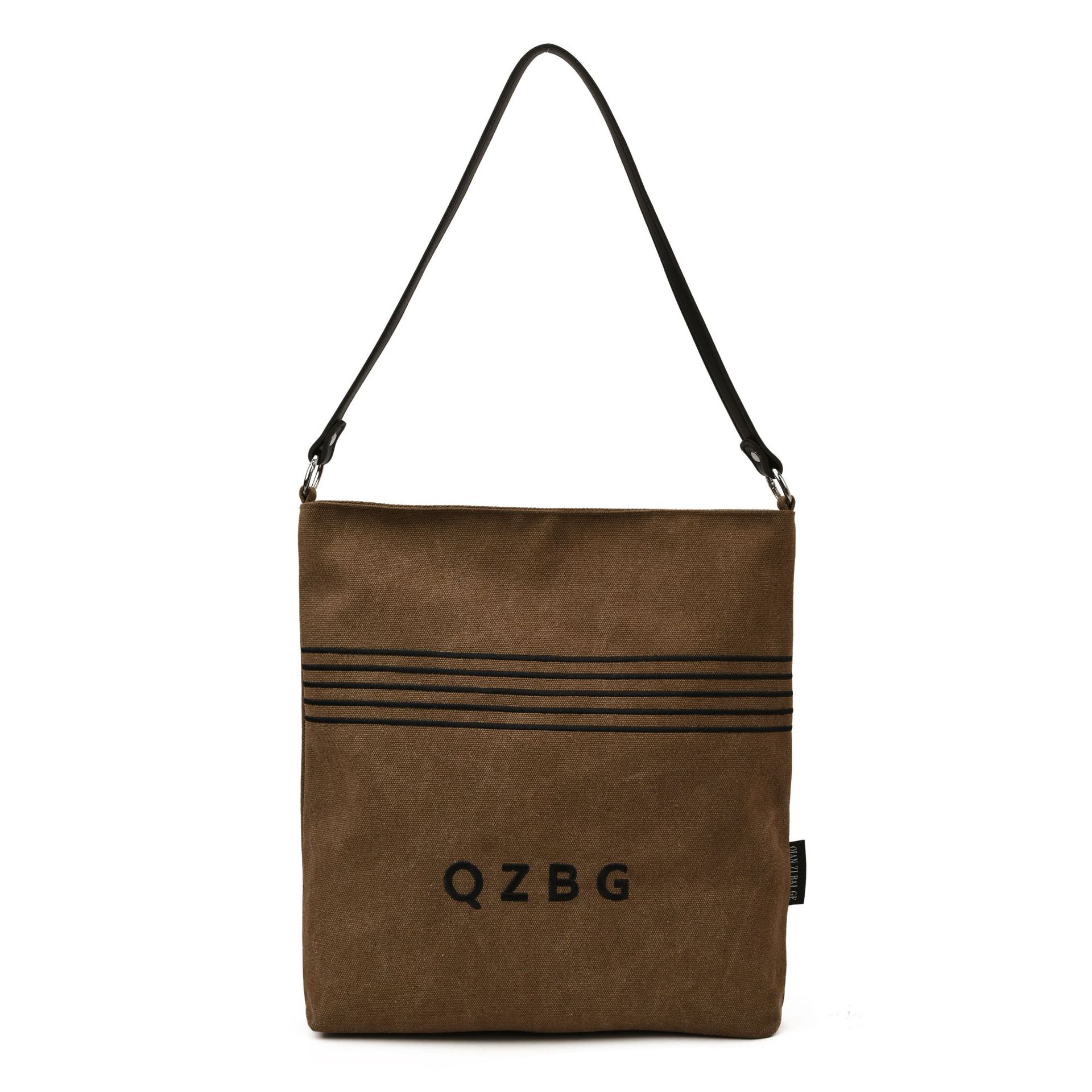 

High-end casual large-capacity canvas tote bag women s 2025 new fashion lazy style versatile shoulder bag 32*33*6.5