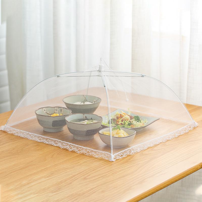 

Всплывающая сетчатая крышка для еды, складная крышка для еды, палатка, купольная сетка, зонтик, кухонная сетка для пикника, противомоскитный зонт, кухонные гаджеты