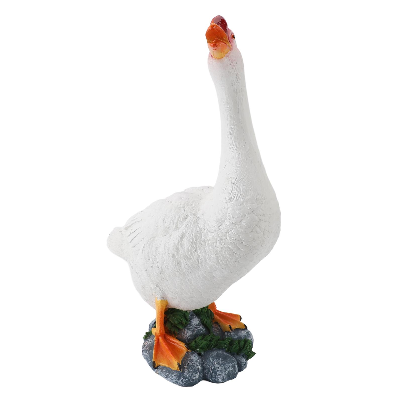 

Goose Statue Farm Animal Figurine Resin Goose Sculpture Garden Ornament for Outdoor Backyard Patio Lawn Decoration
