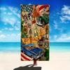 Retro Classic Car Beach Towel, Soft Lightweight Quick Dry Absorbent Microfiber for Swimming Vacation Beach Lovers Gift