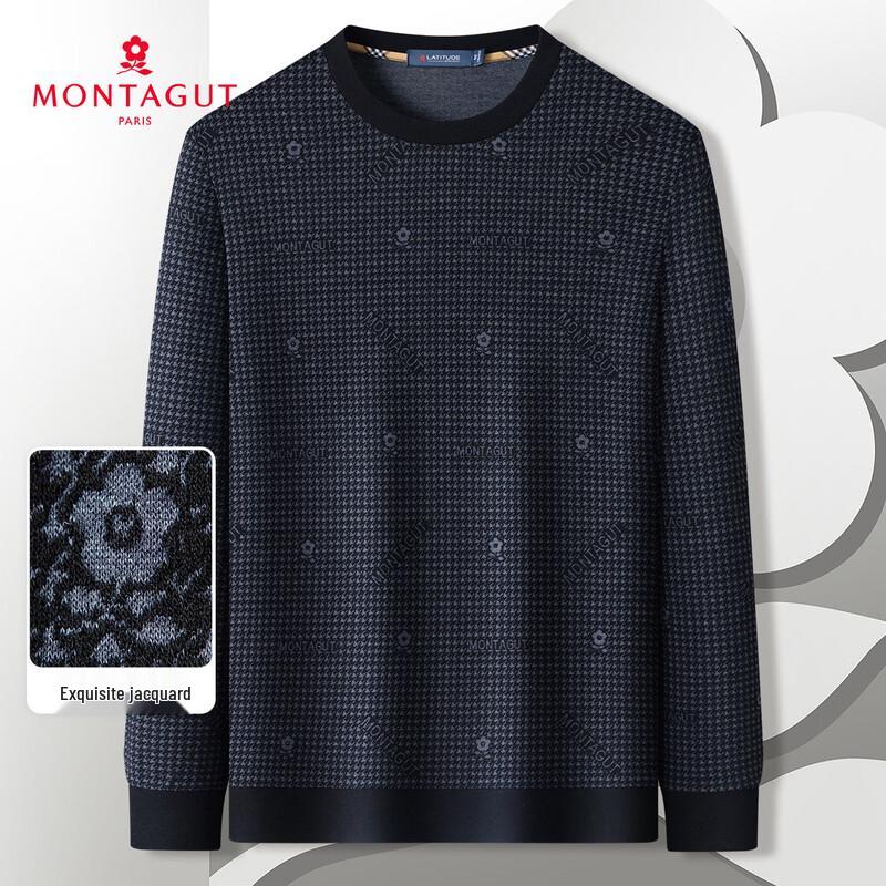 MONTAGUT Men s Jacquard Long-Sleeve T-Shirt 54