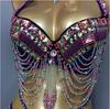 New Women's Belly Dance Costumes Senior Bra Belly Dancing Clothes Bellydance Bead Sequins Bra Top