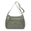Women'S Bag Spring Fashion Medium And Old Nylon Oxford Cloth One Shoulder Oblique Span Bag Lightweight Multi-Layer Dumpling Bag
