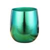 Ren Titanium Kop, Dobbeltvægget Vakuumisoleret Tumbler med Isbelagt Finish, 260ml Æggeformet Campingkrus til Udendørs