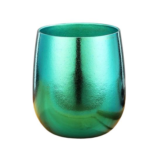 Ren Titanium Kop, Dobbeltvægget Vakuumisoleret Tumbler med Isbelagt Finish, 260ml Æggeformet Campingkrus til Udendørs