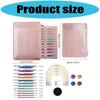 12Pairs Aluminum Alloy Tunisian Crochet Hook with Cable 3.0mm-10mm Interchangeable Circular Knitting Needle for Knitting