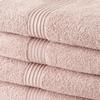 TODAY Set of 4 100% Cotton Bath Towels - 50x100cm - Sand Rose
