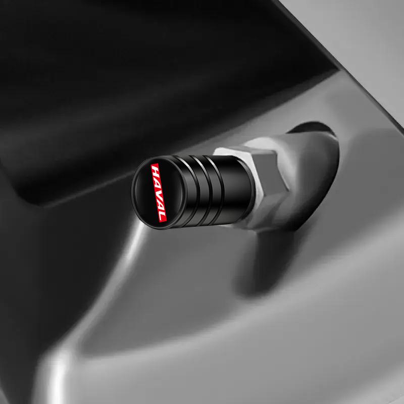 4Pcs Aluminium Alloy Car Valve Cap Dust Cover Accessories For Great Wall Haval H6 H5 H7 Dargo M6 H9 H6S F7 F7X Jolion X DOG XY
