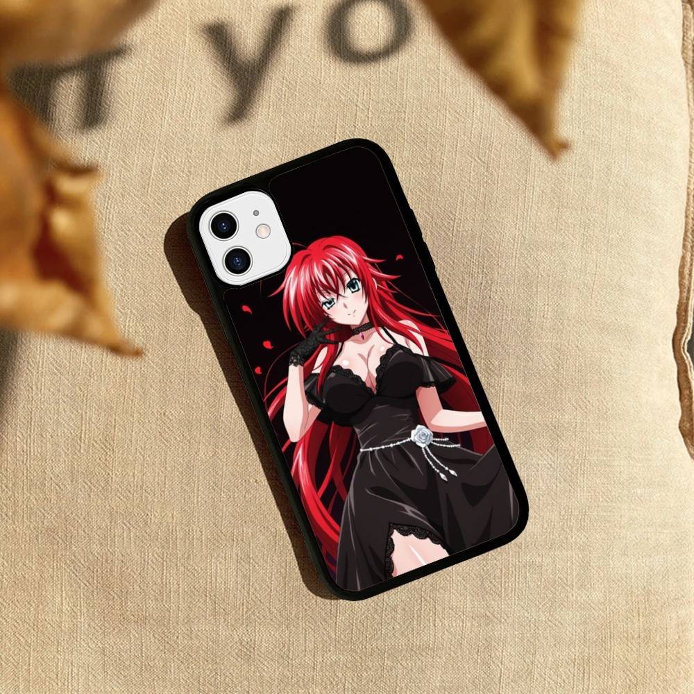 DXD Rias Gremory Mobile Cell PC+TPU Phone Case For iPhone 17 16 15 14 PRO MAX 11 12 13 PLUS MINI Cover