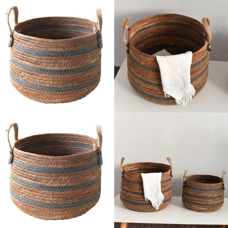 Durable and Portable Storage Basket Functional and Decorative Organizer Holder for a Well Ordered Living Environment