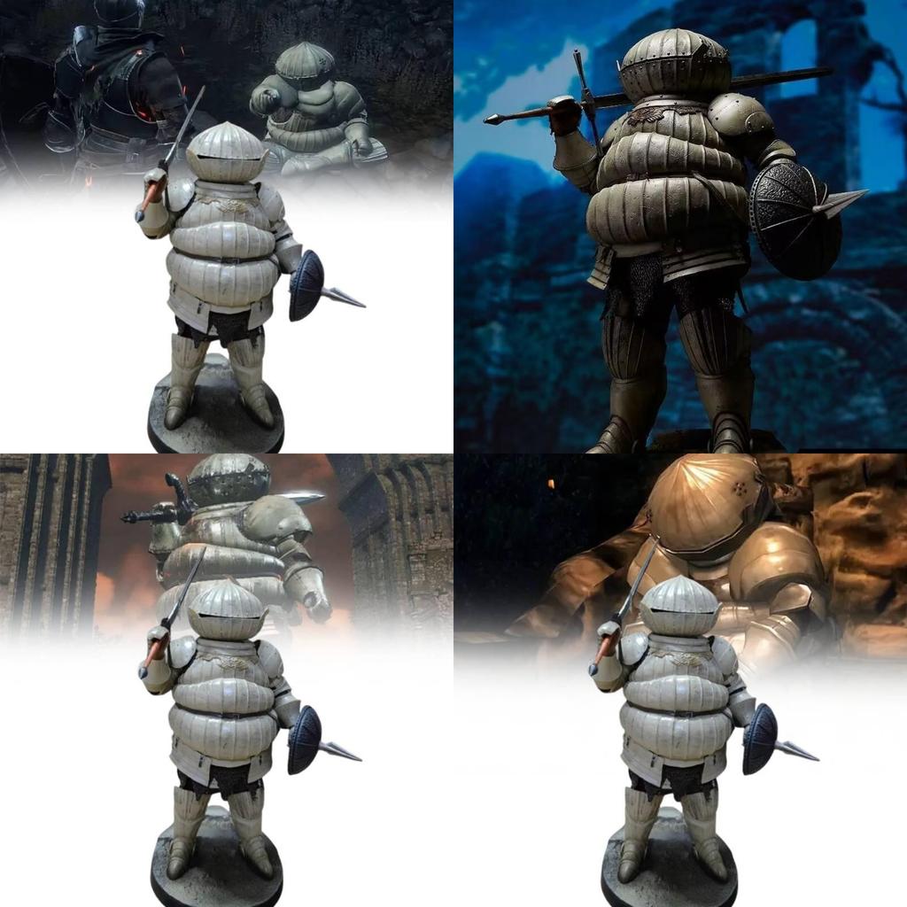 Gecco Dark Souls Rycerz Cebulowy Duży Rozmiar Figurka PCV Kolekcjonerska Statua Element Dekoracyjny