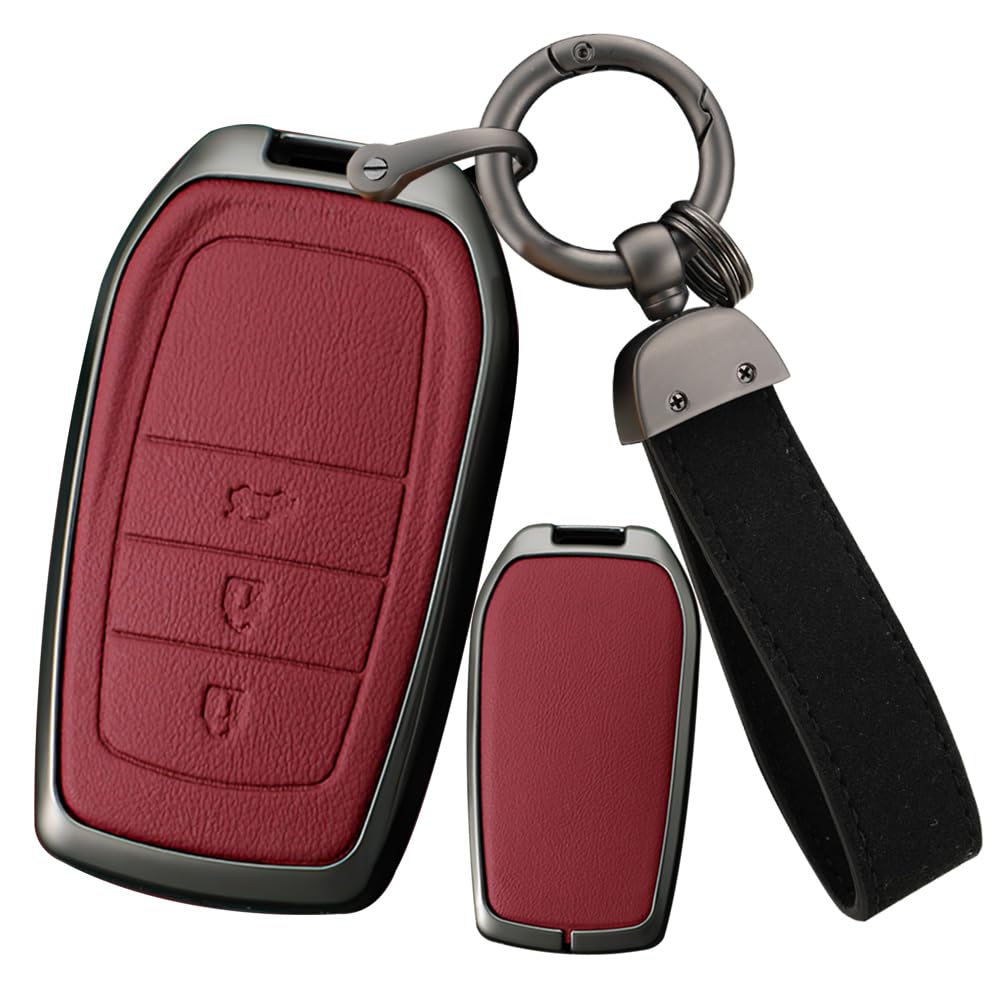 

Чехол для смарт-ключа Держатель для ключей из сплава ПУ кожи Ключ Подходит для Prius 60 Harrier 80 Mark Тип Красный Toyota, + Чехол, Серии, Серии, Hilux, Corolla,