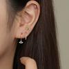 925 Sterling Silber Blaue Zirkonia Nazar Ohrstecker für Damen Hamsa Fatimas Hand Türkische Augen Ohrringe Piercing Schmuck