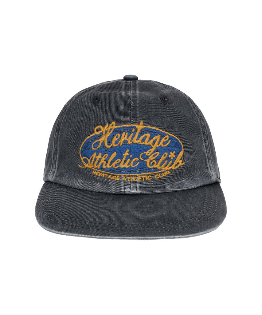 Yunibeoseugameonteu Universe Signed Long Bill Washed Cap_Charcoal Grey