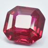 Natural Red Ruby Loose Gemstone 10.70 Ct Square Cut for Jewelry Making and Gem Collections