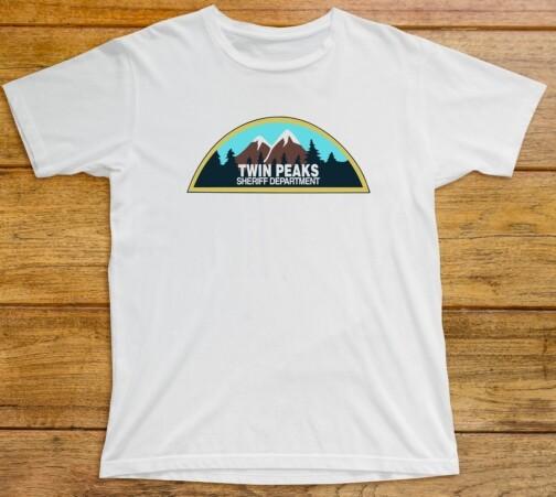 26 Twin Peaks Sheriff Department T Shirt 980 Cult TV Show Black Lodge RR Diner New Unisex T-Shirt M