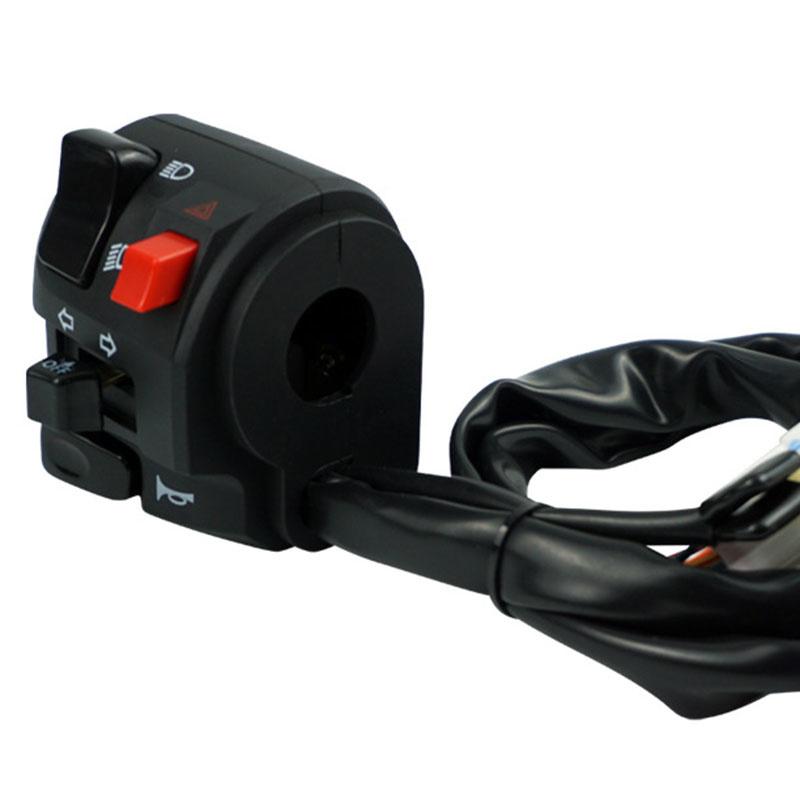 Universal 22MM Motorrad Schalter Lenker Controller Schalter Scheinwerfer Nebel Licht Horn EIN-AUS-Taste