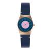 GRENEN LILLE SOLAR HALO Ocean Blue Leather Watch