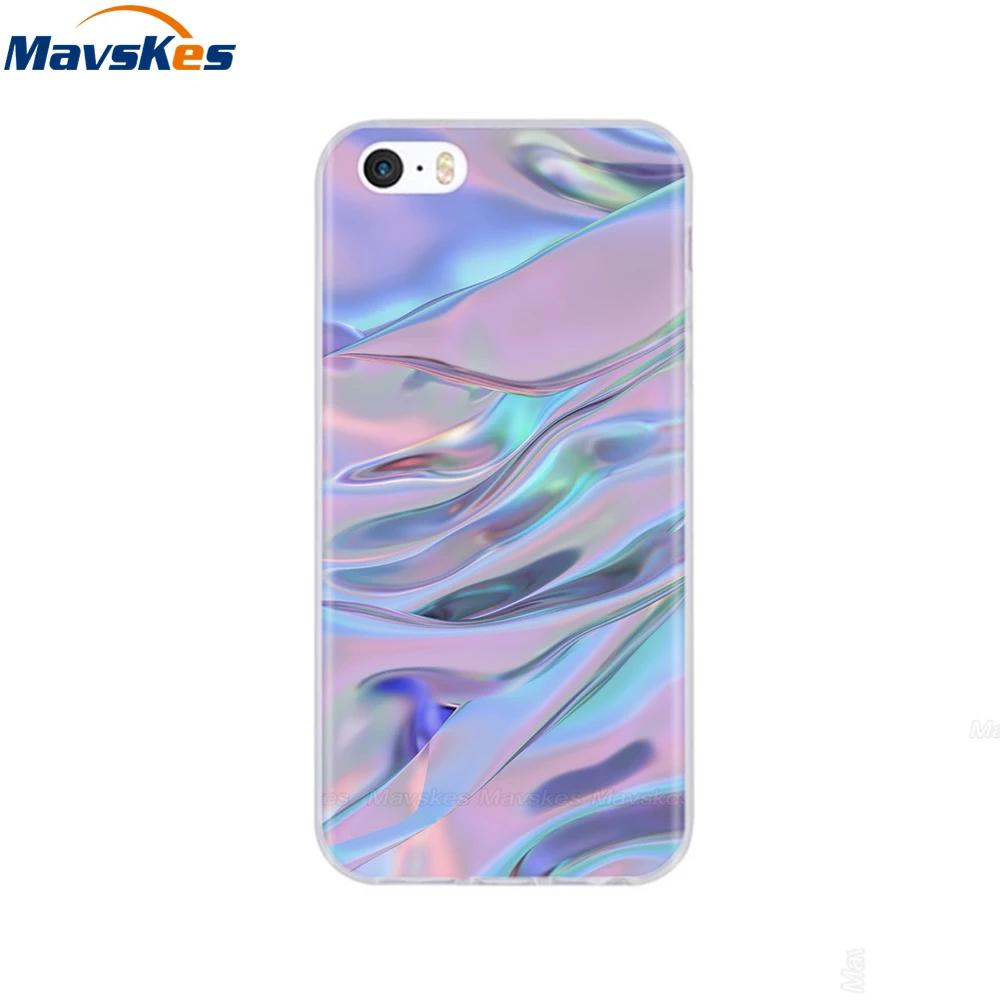For iPhone 5s SE 5 Case Cover Silicone Soft TPU Cover Print Flower Cute Animal Phone Case For iPhone 6s 6 7 8 Fundas Clear Cases