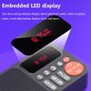 Mini Portable FM Radio HD LED Display Best Reception Radios Rechargeable Bluetooth Speaker Music Box Support TF Card USB AUX