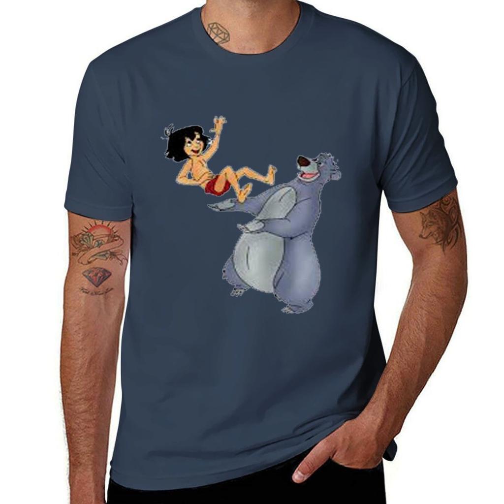 Mowgli Tshirt Minimalist Plain Crew Neck Tshirt