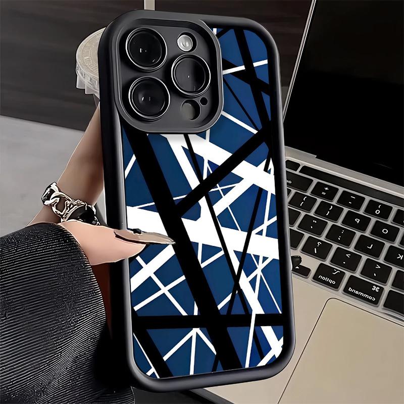 Phone Case for iPhone 17 Air 16E 15 16 Pro Max Eddie Van Halen Graphic Guitar Cover 14 Plus 13 12 Mini Soft Shell Silicone Funda