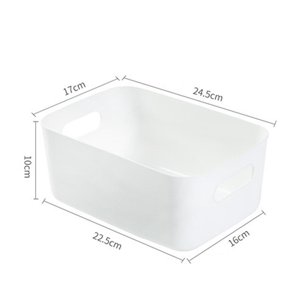 Desktop Storage Box Table Organizer Dormitory Sundries Plastic Cosmetic Storage Box Bathroom Kitchen Sorting Storage Basket Bins