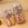 Back To School Season 12pcs 0.5mm Kapibala Press Pen ST Black Press Neutral Pen Signature Pen Cartoon Cute Stationery