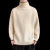 Trendy Brand Men's Winter Turtleneck Sweater, Fashionable and Versatile Sweater for Couples, Warm Base Shirt, Handsome Sweater