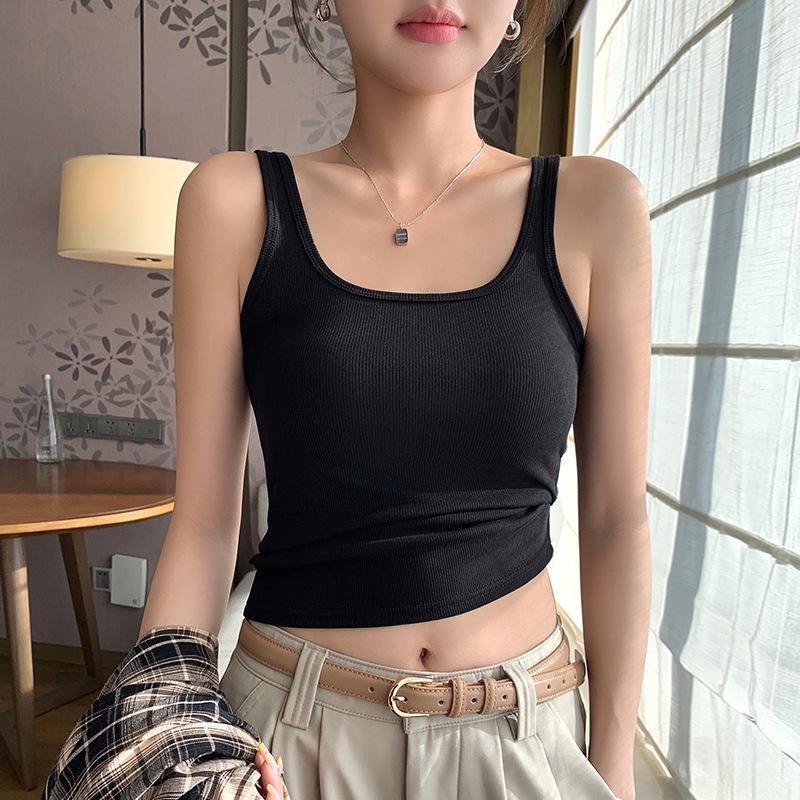 2026 Spring Women's Spicy Girl Slimming Camisole Vest - Flattering and Versatile Base Layer Top