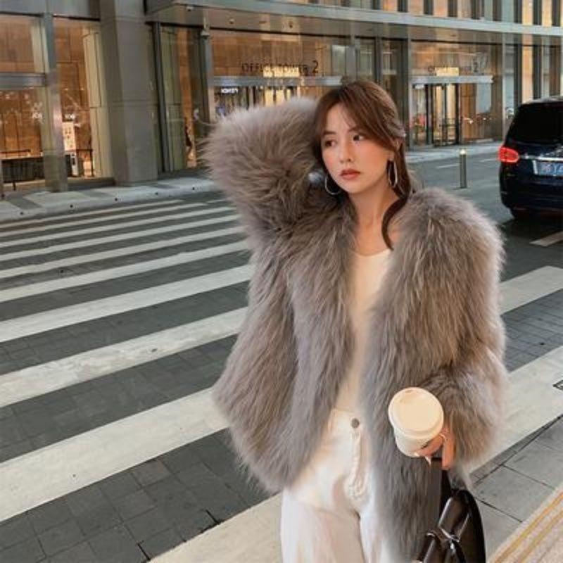 New Toka Imitation Fox Fur Light Fur Coat Women's Short Small Fur Fur Coat