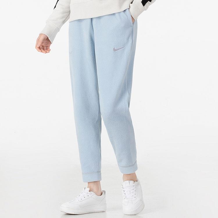 Nike Knitted Sweatpants Women's Light Blue Moderate Cuffed Pants DO6969-418