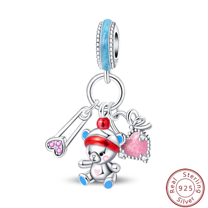 

Sweet Copper Princess Dress Rabbit Koala Rainbow Horse Cat Charms Beads 3Mm Diy Fine Jewelry Gifts