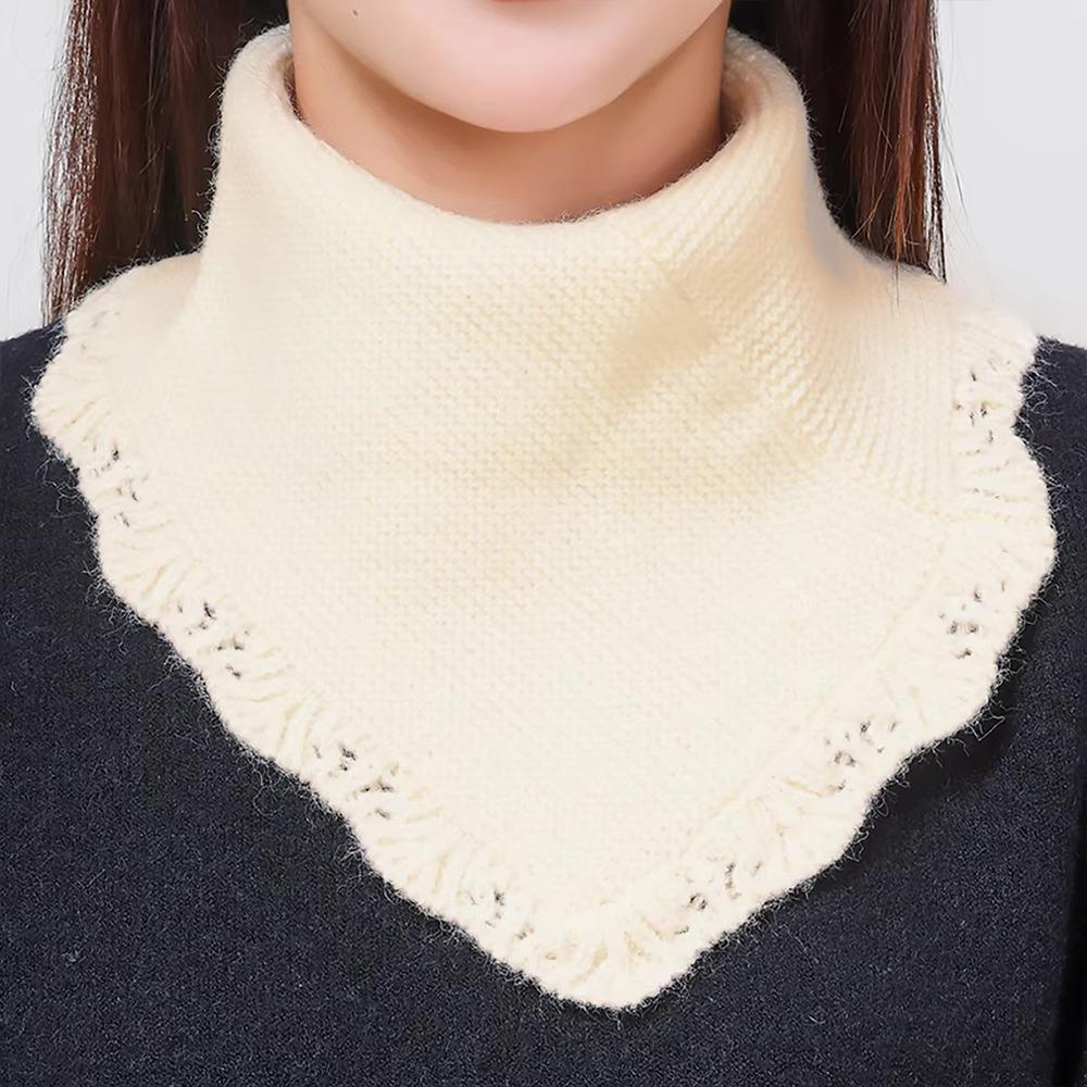 Casual Detachable Knitting False Collar Neck warmer Windproof Knitted Turtleneck Head Neck Warm Cover Women