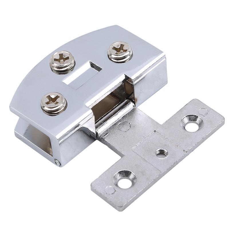Glass Door Hinge Clamps Stainless Steel Wine Cabinet Bread Cabinet Cupboard Cabinet Gate Clip Door Hinges for 5-9mm