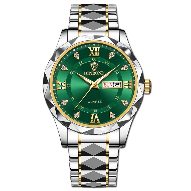 Binbang BINBOND men's watch luminous waterproof business quartz watch