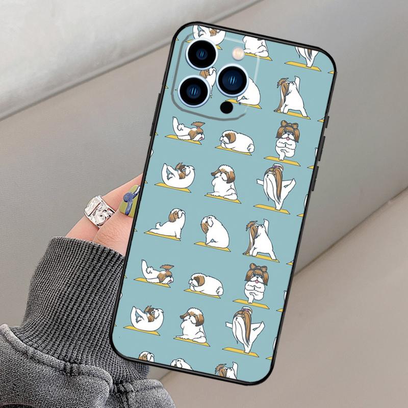 Skelett Yoga Handyhülle Für iPhone 16 15 13 12 11 14 Pro Max 15 16 Plus 12 13 mini XR 16e Funda Cover