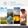 2 3 Man Tunnel Tent With Vestibule Weather Resistant Camping Tent With Air Vents For Fishing Hiking Light Blue And Grey