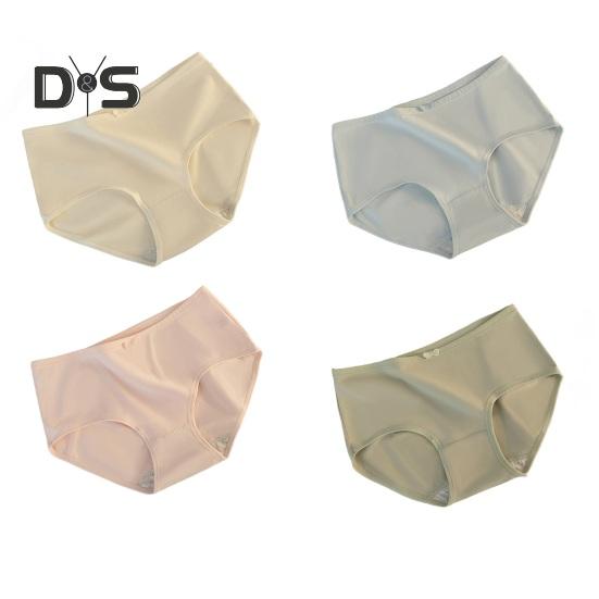 Women's Cotton Underwear Low Waist Full Coverage Panties with Bow Decoration Soft Stretch Ladies Briefs