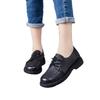 Women's Handmade Retro Leather Lace-up Slip-on Shoes - Soft Sole, Comfortable & Casual